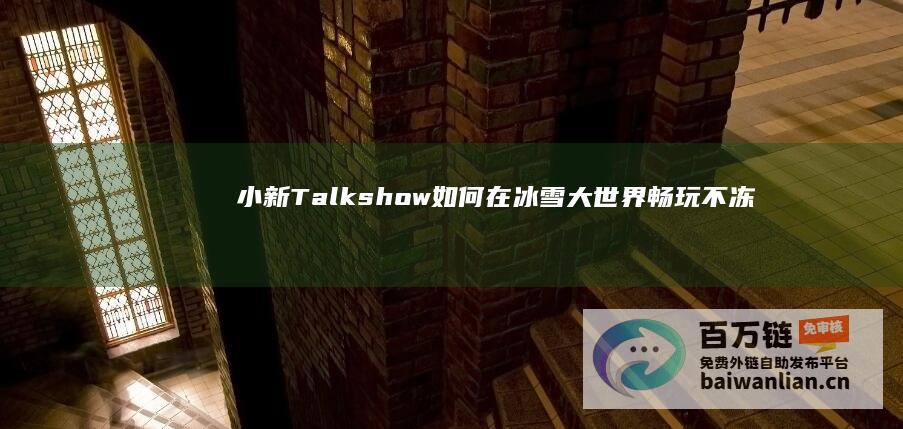 小新Talkshow 如何在冰雪大世界畅玩不冻成冰棍 (小新Talkshow)